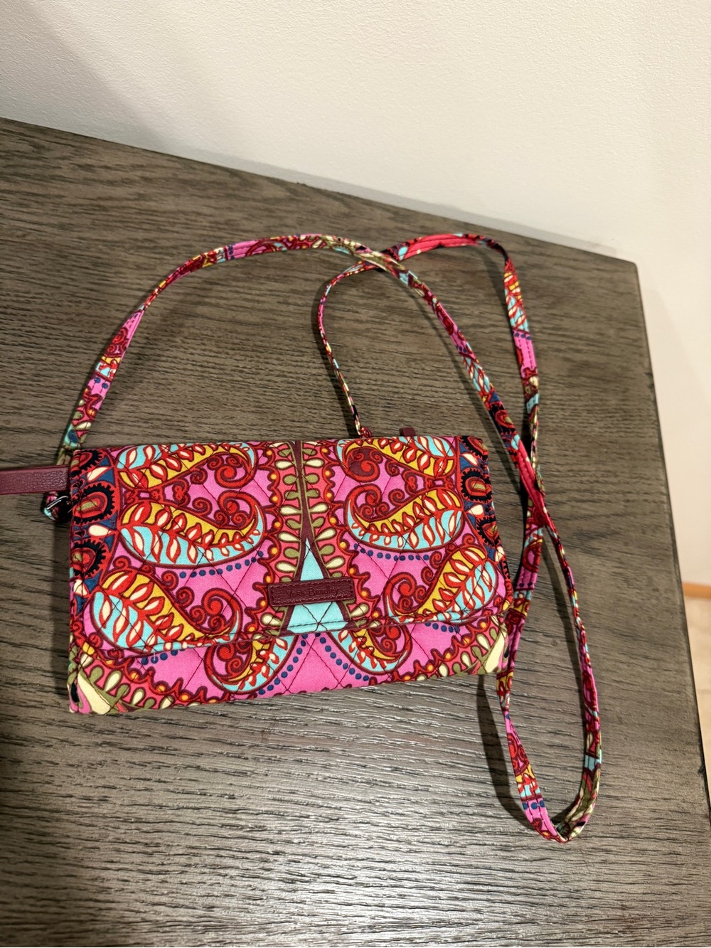 Vera Bradley All in One Crossbody Wallet Purse - Resort Medallion Pattern